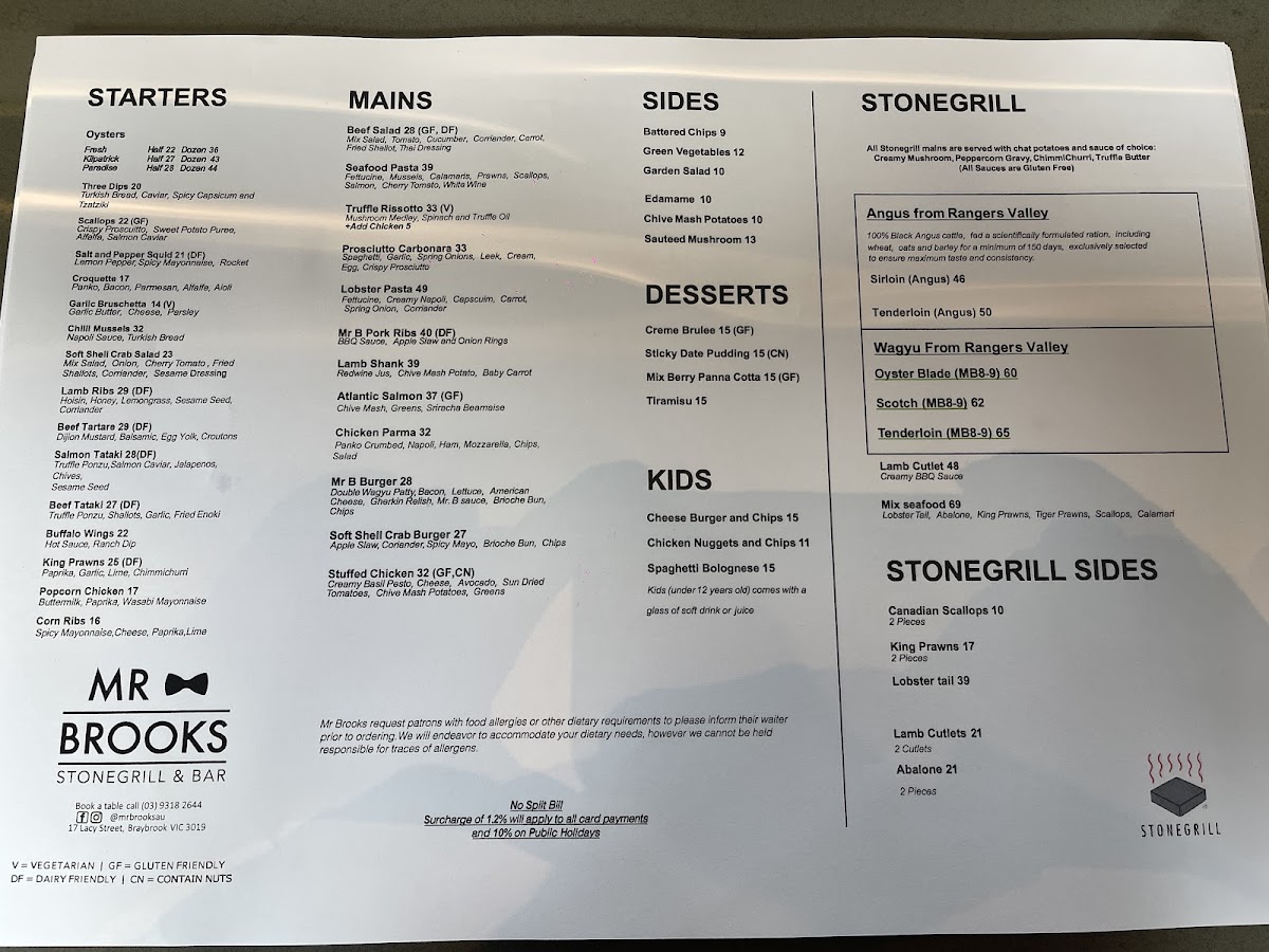 Menu Mr Brooks Stonegrill & Bar-4