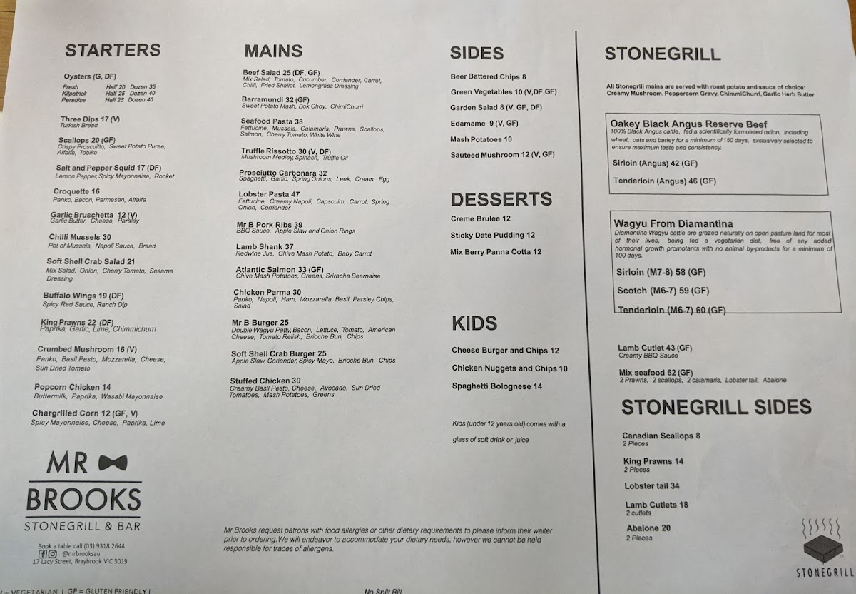 Menu Mr Brooks Stonegrill & Bar-6