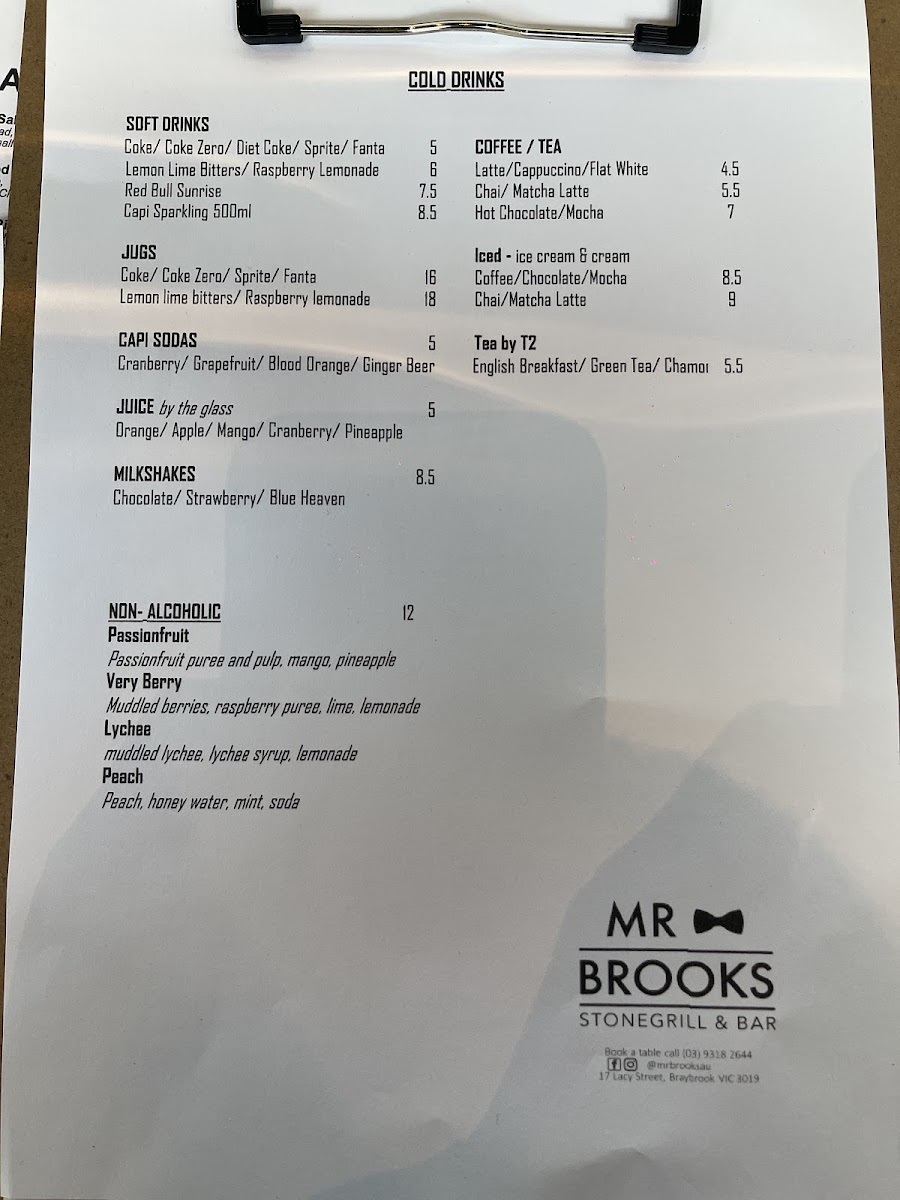 Menu Mr Brooks Stonegrill & Bar-8