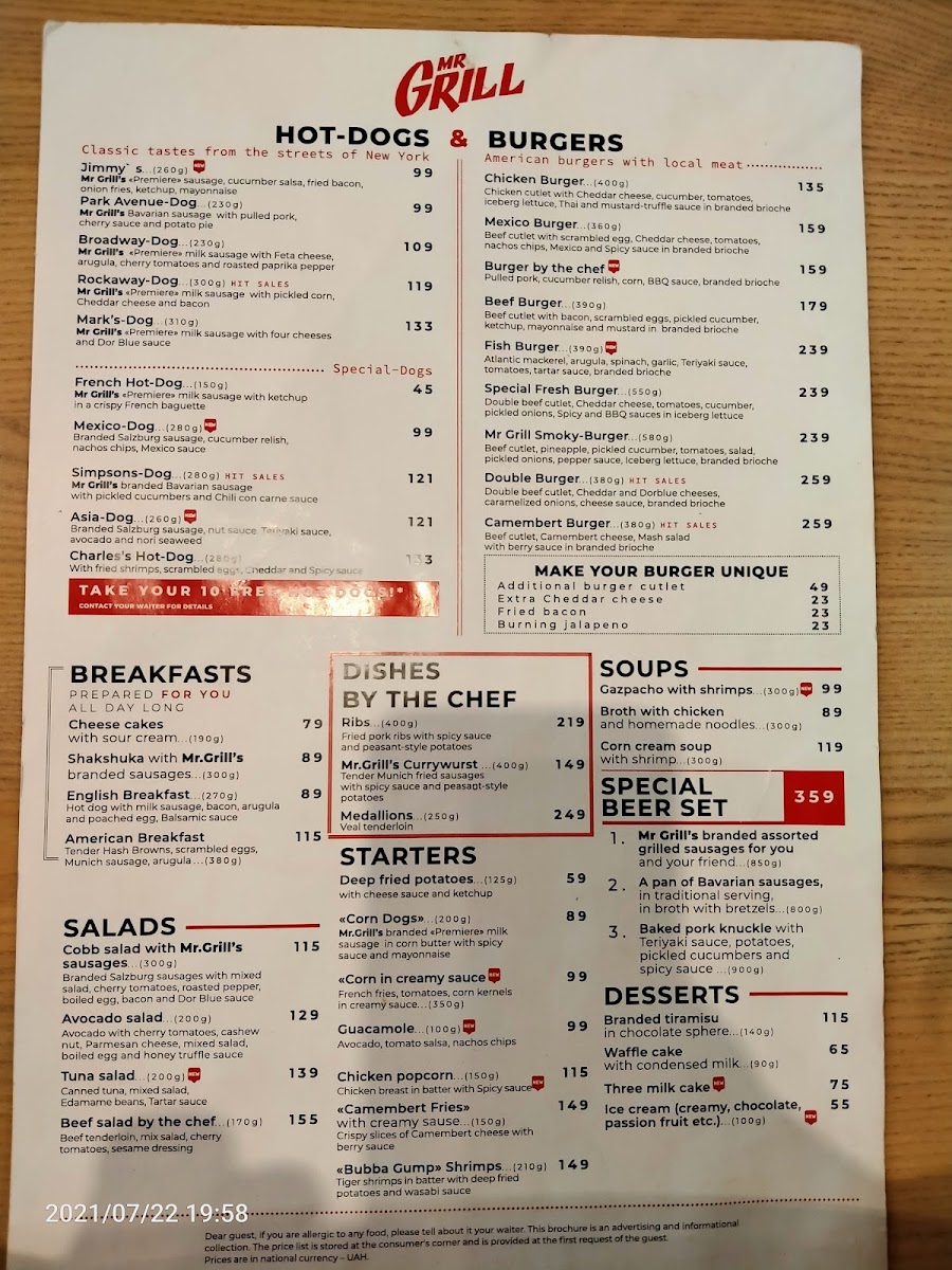 Menu Mr. Grill Hotdogs & Burgers-2