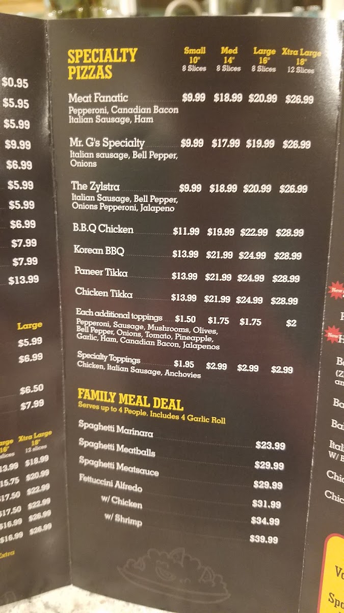 Menu Mr. G's Pizza - Diamond Bar-6
