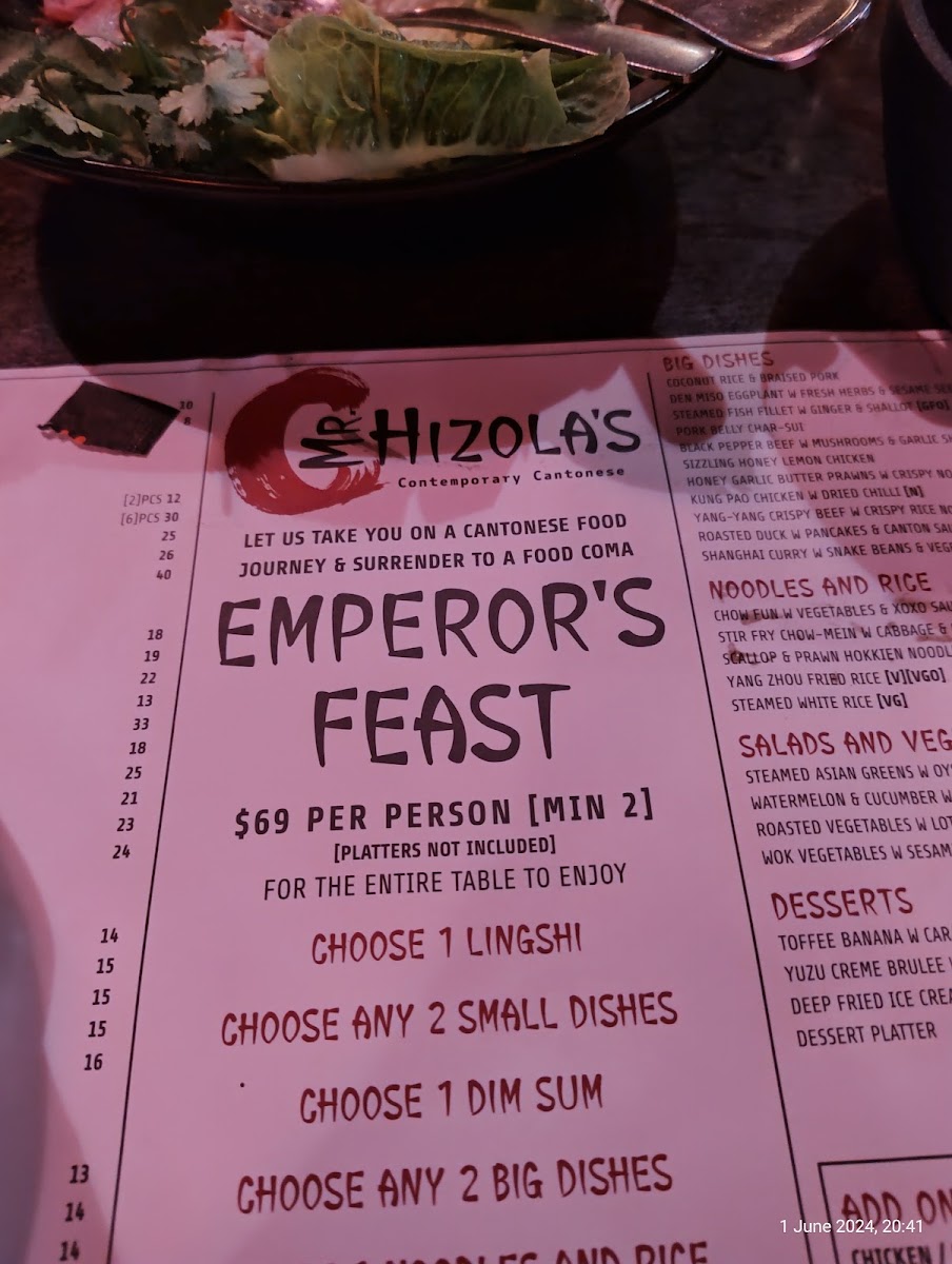 Menu Mr Hizola's-5