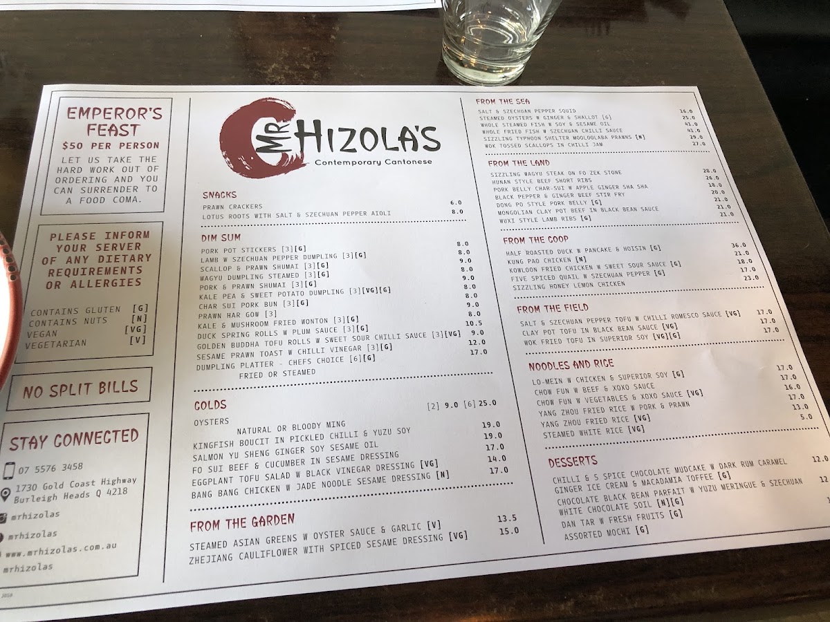 Menu Mr Hizola's-9