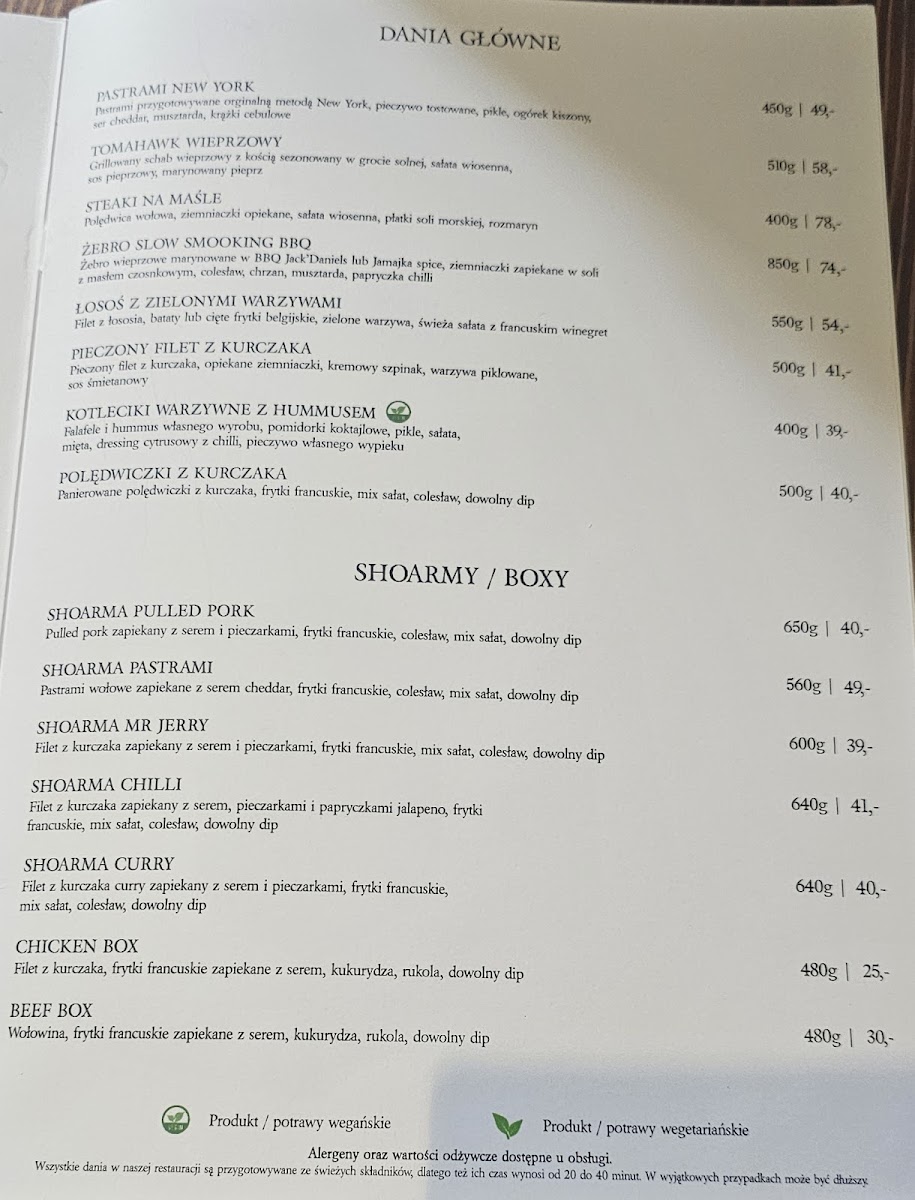 Menu Mr' Jerry Restauracja & Steak House-10
