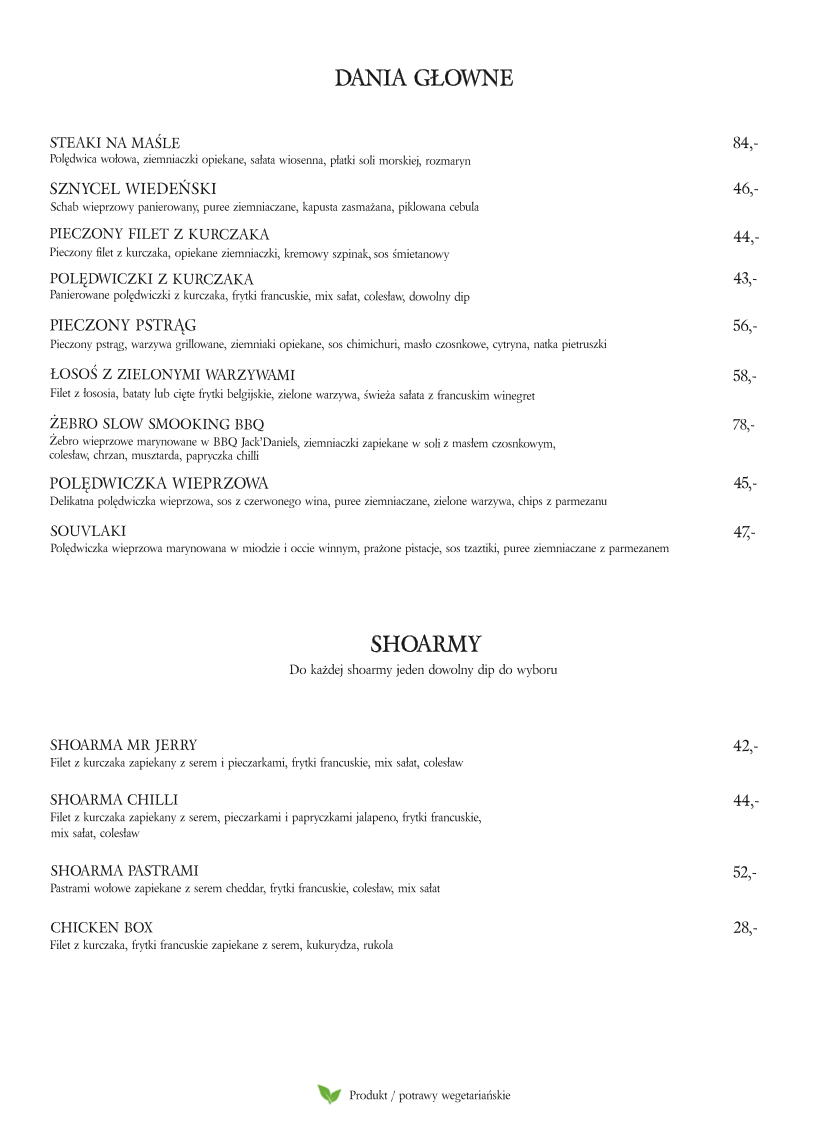 Menu Mr' Jerry Restauracja & Steak House-4