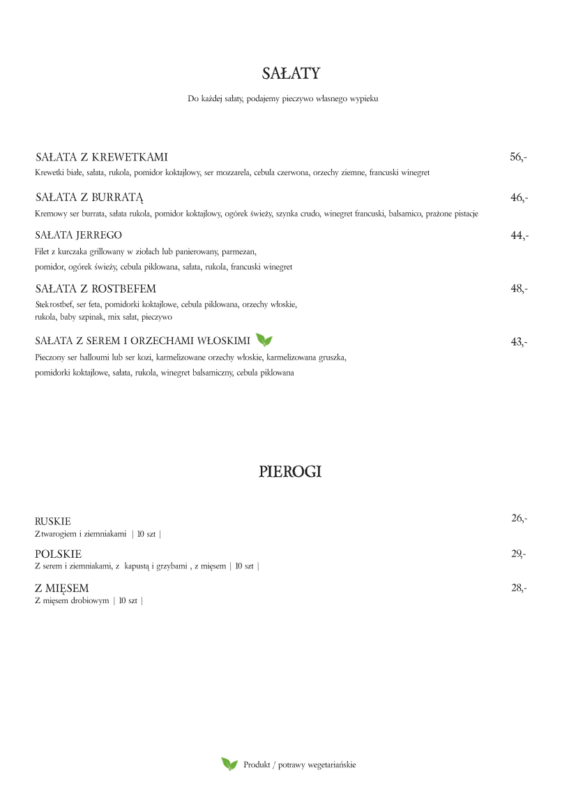 Menu Mr' Jerry Restauracja & Steak House-7