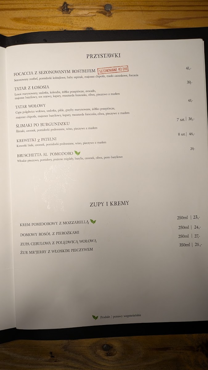 Menu Mr' Jerry Restauracja & Steak House-8