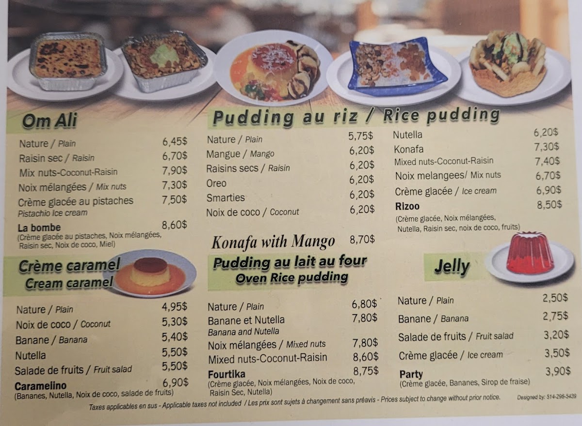 Menu Mr Milky-1