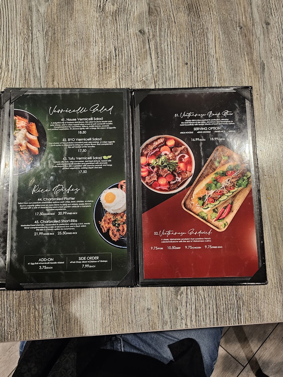 Menu Mr. Pho - California Kitchen & Bar-7