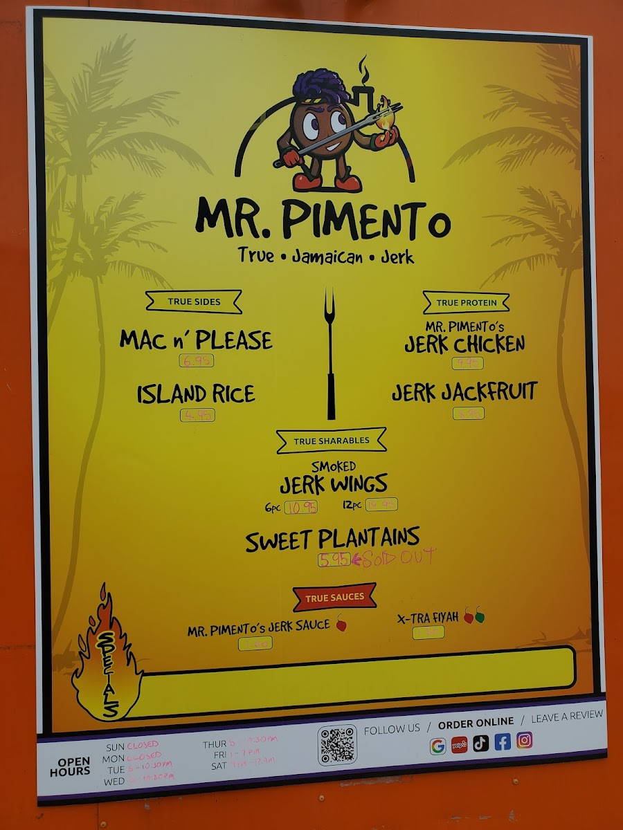 Menu Mr. Pimento Catering & Dining-9