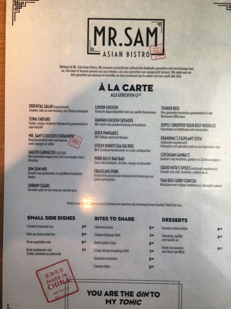 Menu Mr. Sam Asian Bistro-10