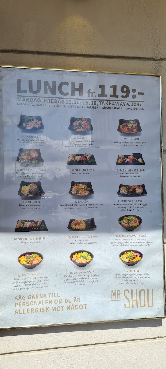 Menu Mr Shou Kungstorget-2