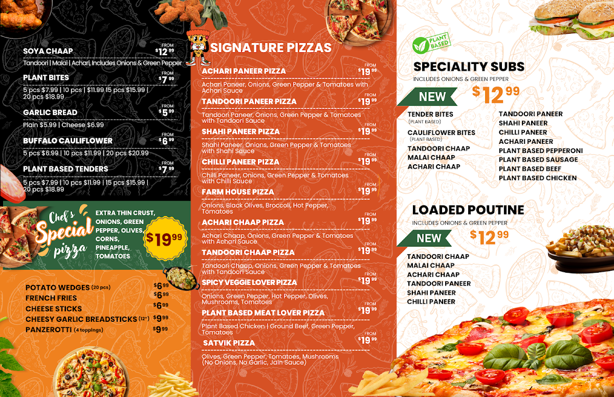 Menu Mr. Singh's Pizza Kitchener-1