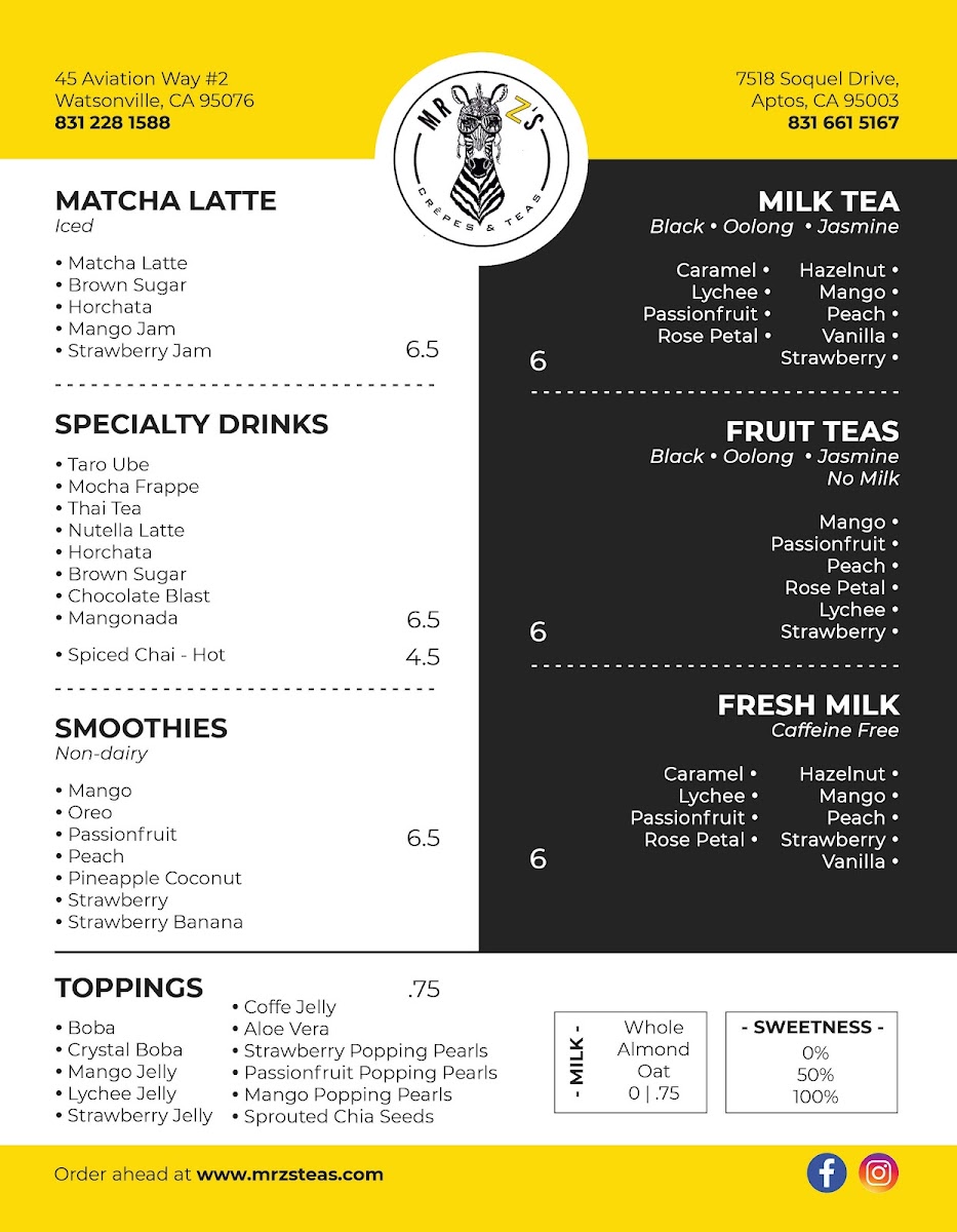 Menu Mr Z's Crêpes & Teas-3