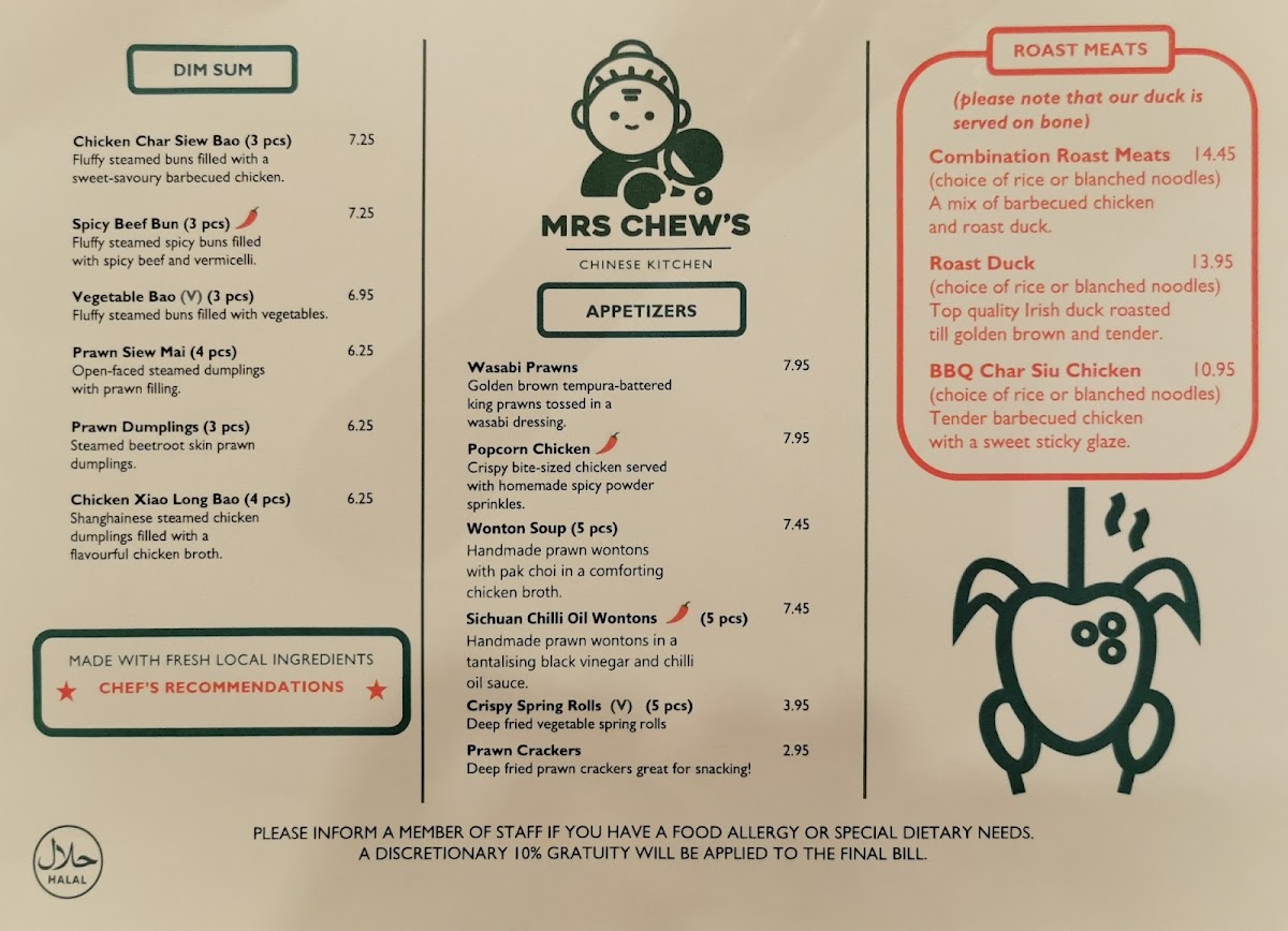 Menu Mrs Chew's Chinese Kitchen-7
