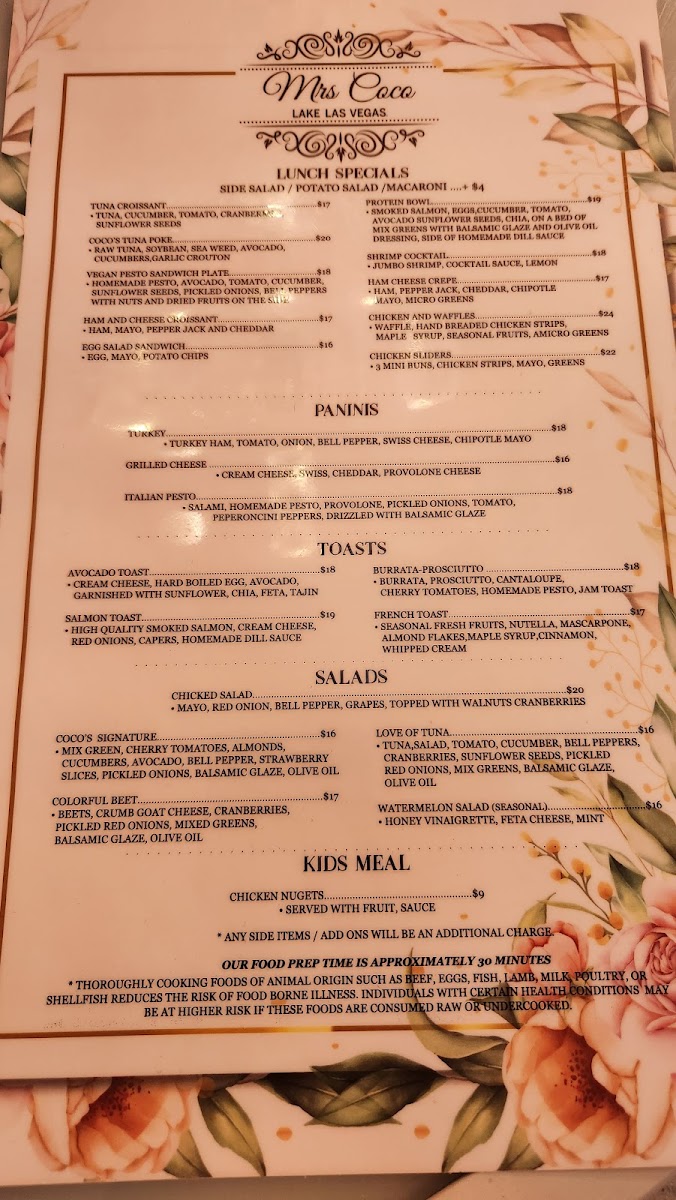 Menu Mrs Coco-8