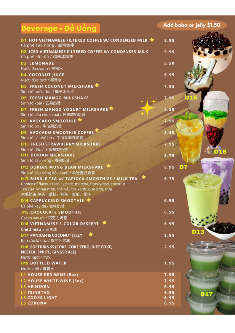 Menu Ms Pho Saigon (Scarborough)-1