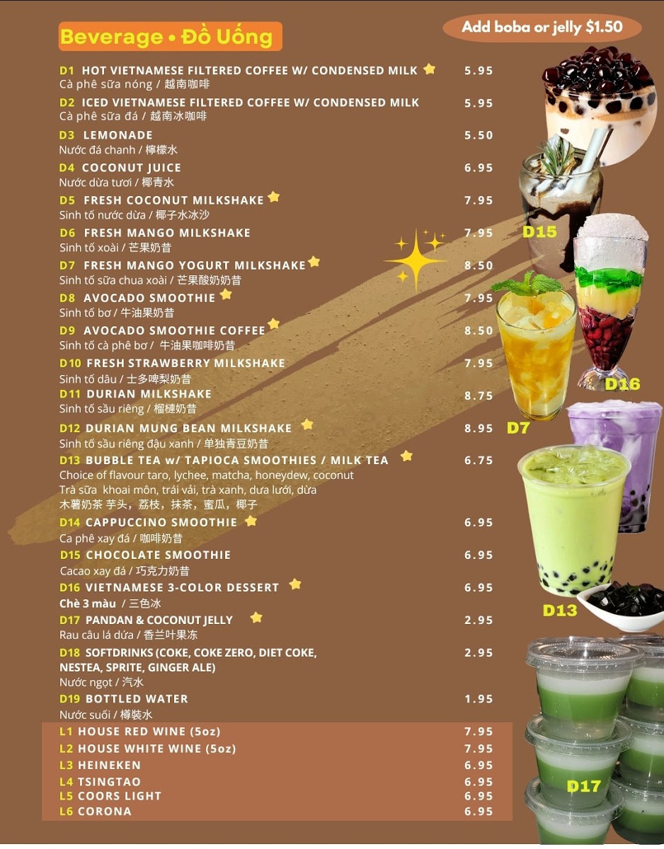 Menu Ms Pho Saigon (Scarborough)-2