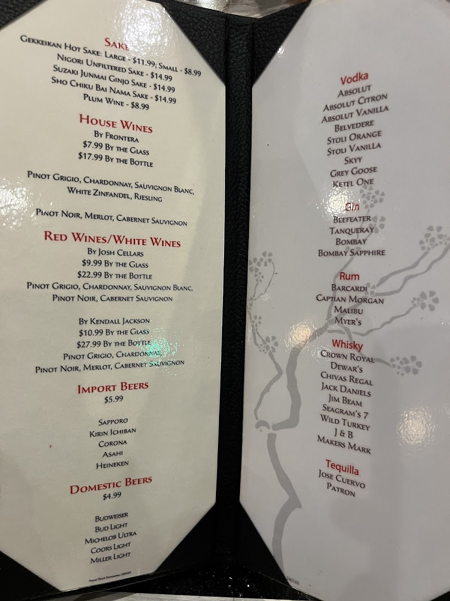 Menu Mt. Fuji Japanese Sushi Steakhouse-7