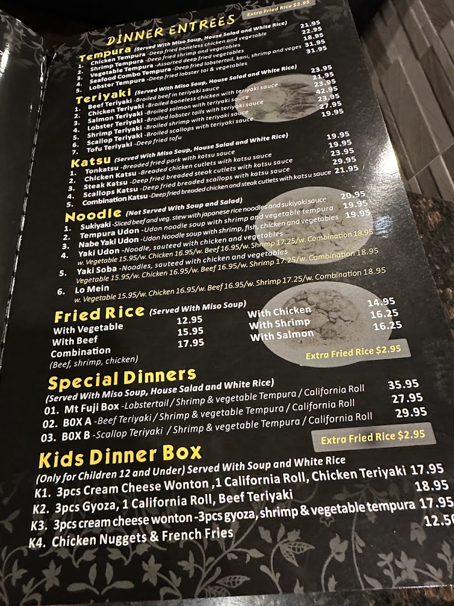 Menu Mt. Fuji-10