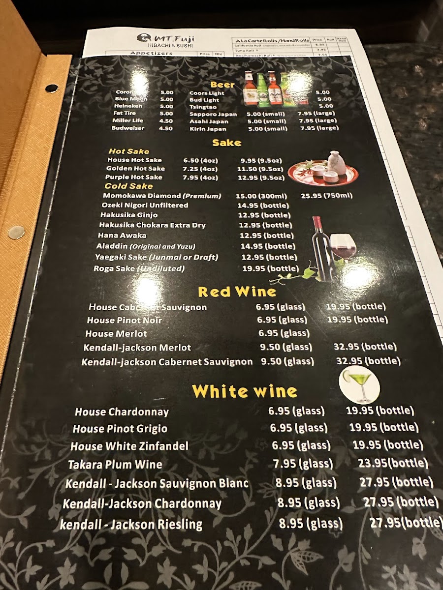 Menu Mt. Fuji-8