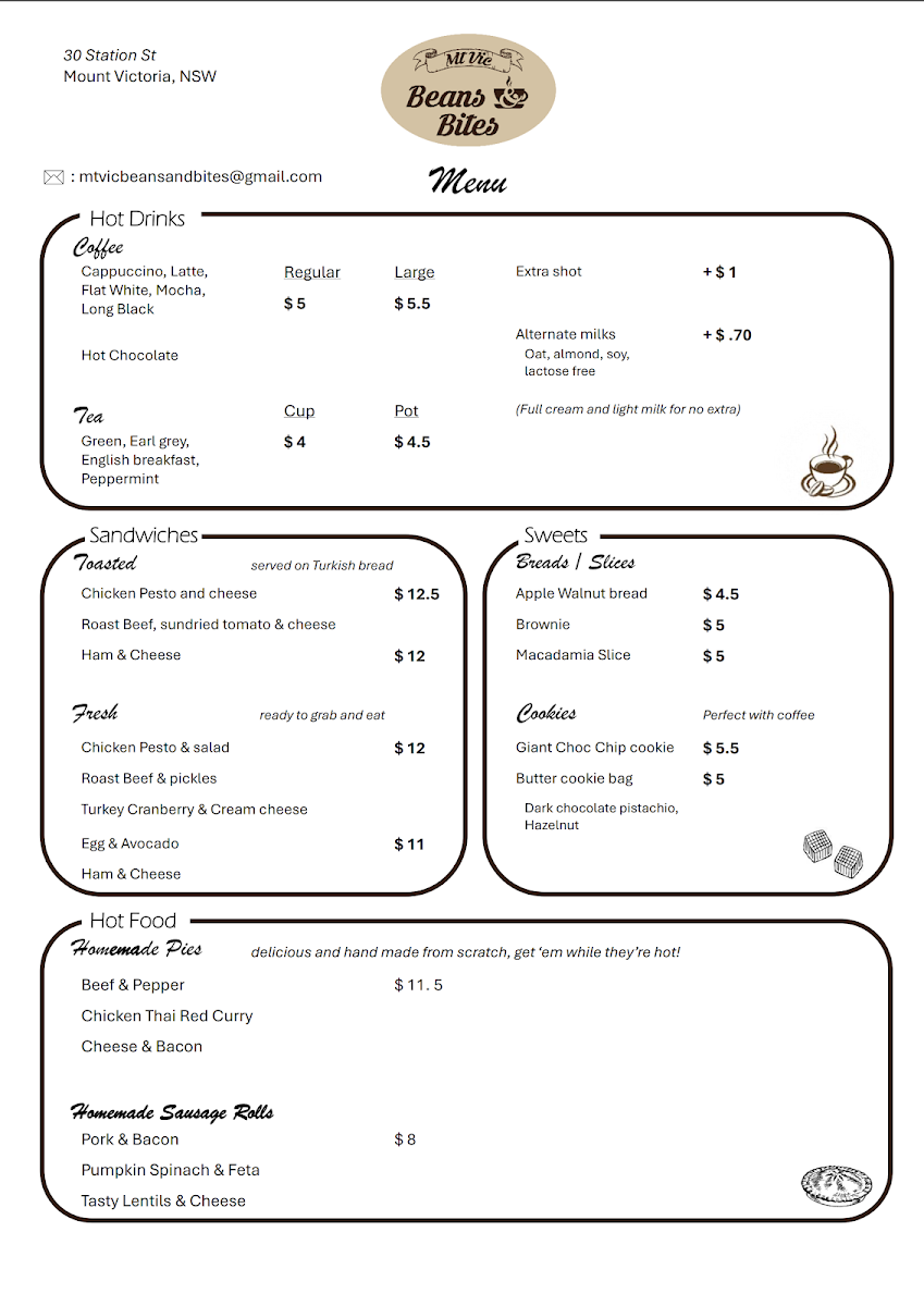 Menu Mt Vic Beans & Bites-1