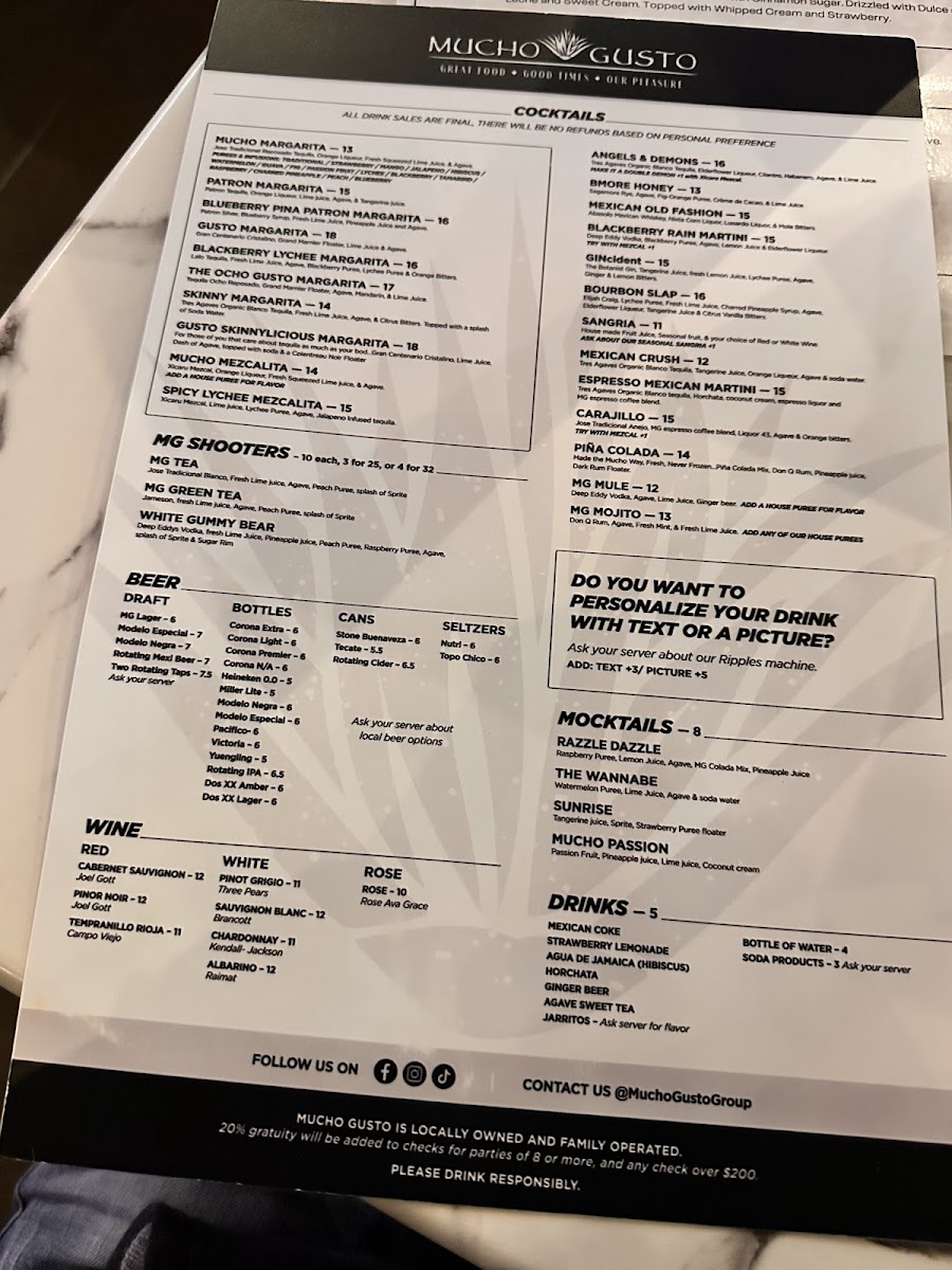 Menu Mucho Gusto Gambrills-5