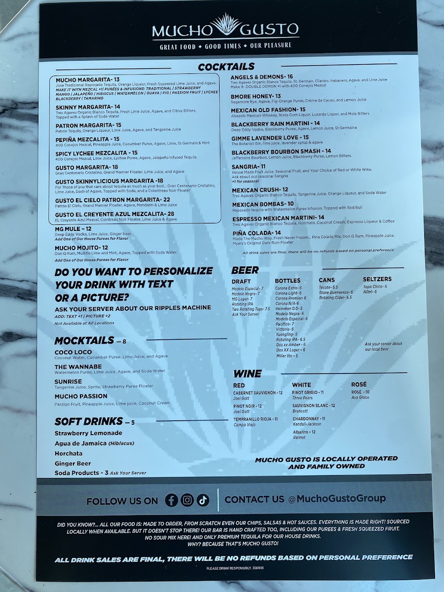 Menu Mucho Gusto Gambrills-7