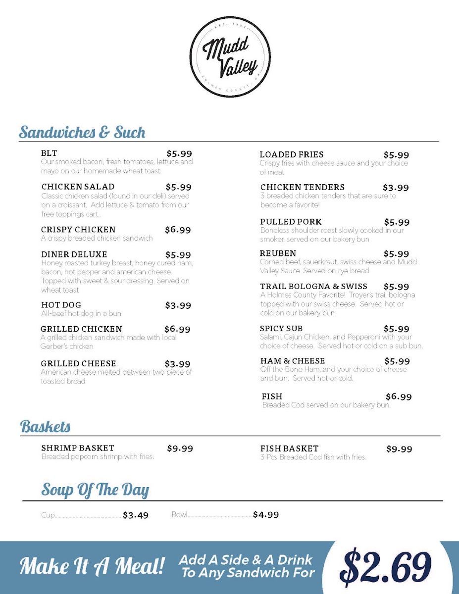 Menu Mudd Valley Cafe & Creamery-2