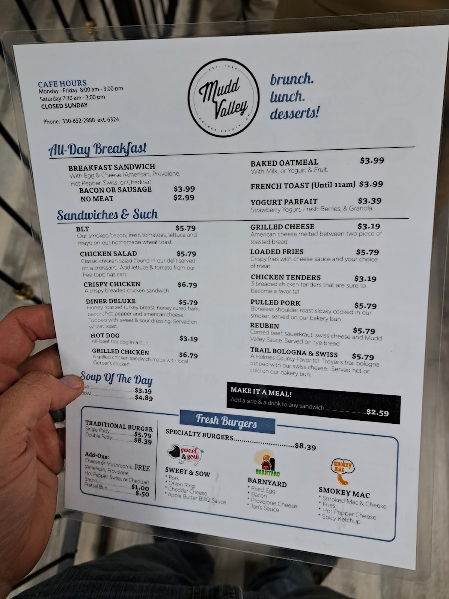Menu Mudd Valley Cafe & Creamery-3