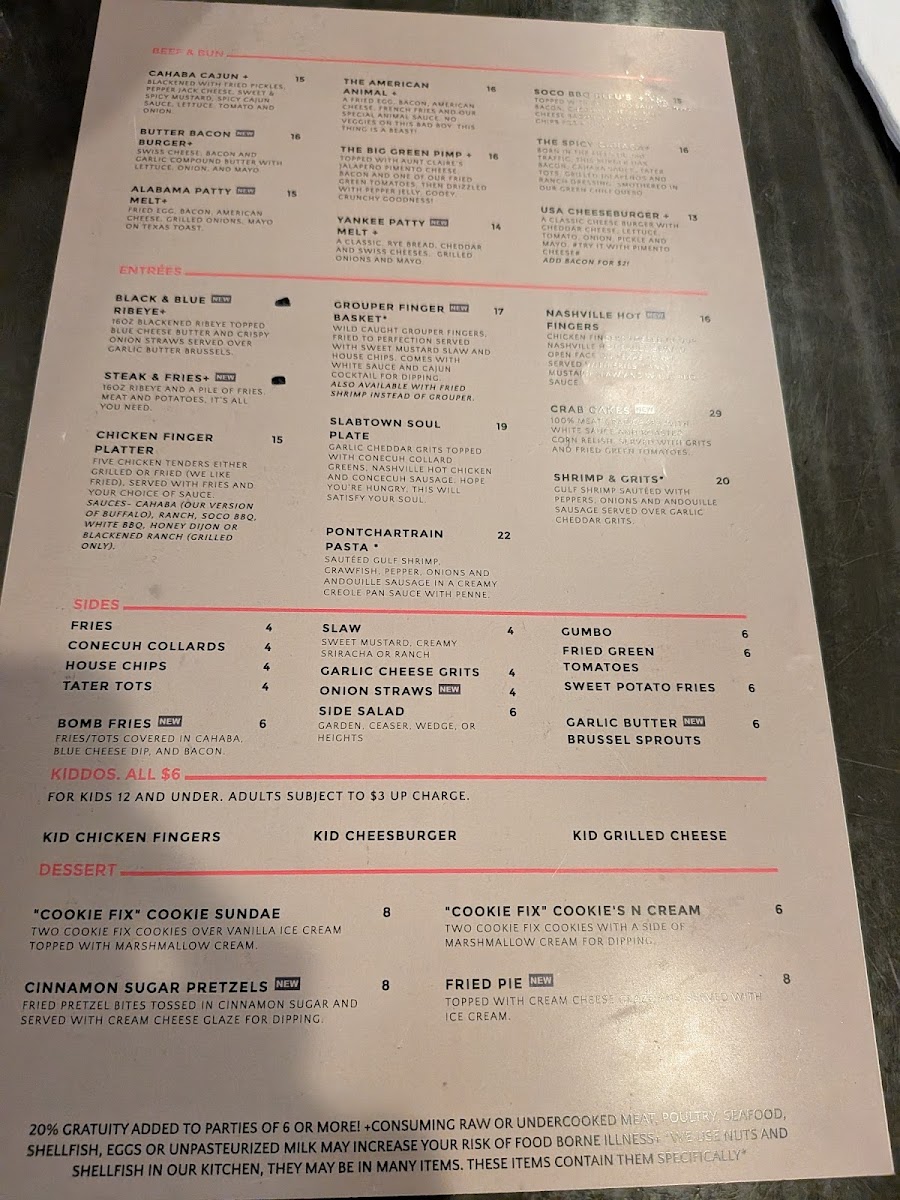 Menu Mudtown Eat & Drink-1