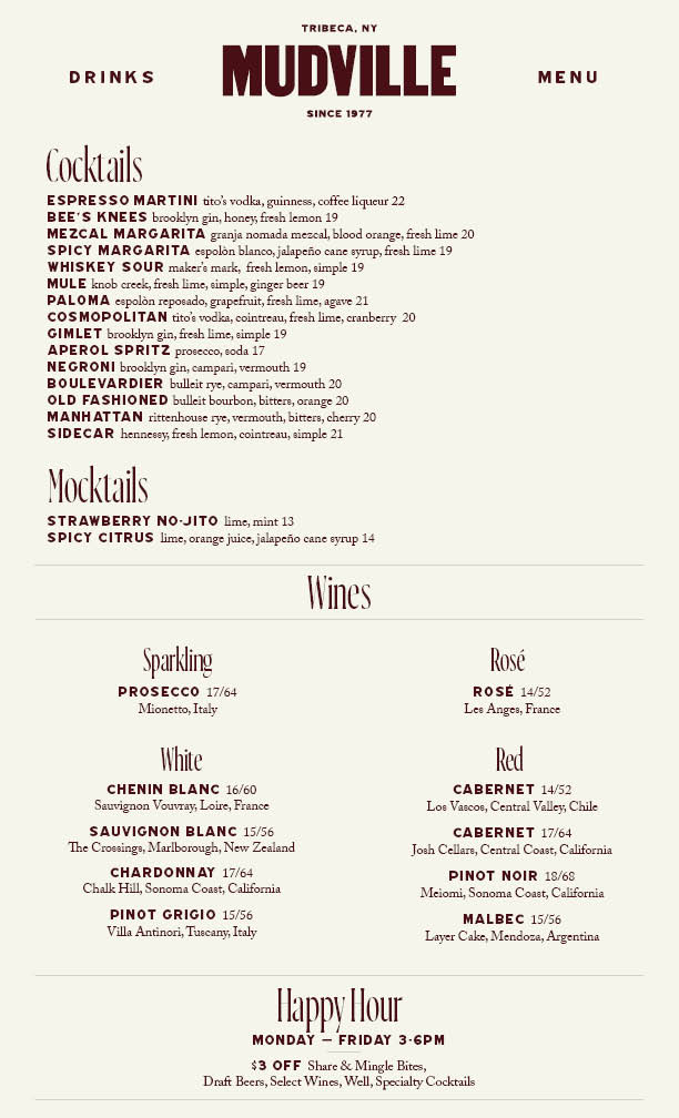 Menu Mudville-2