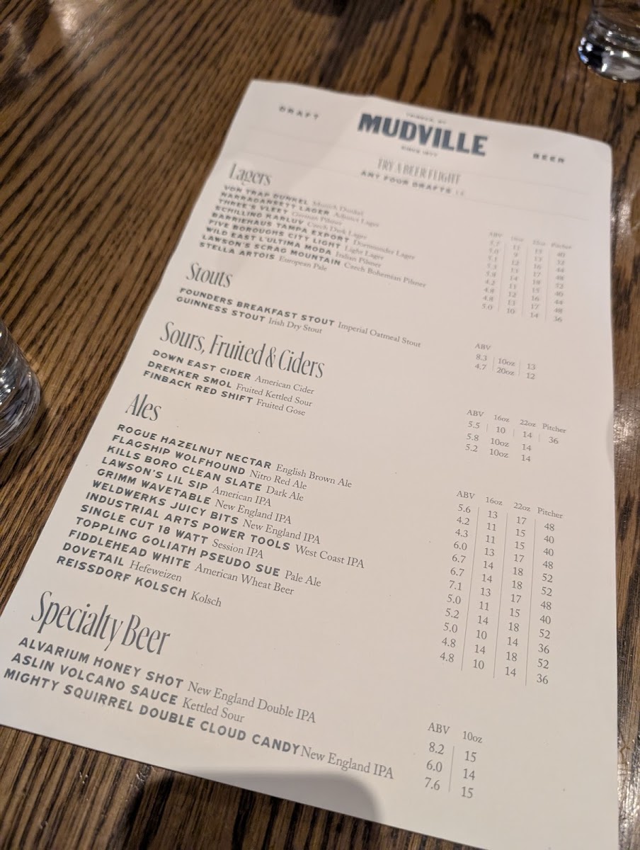 Menu Mudville-3