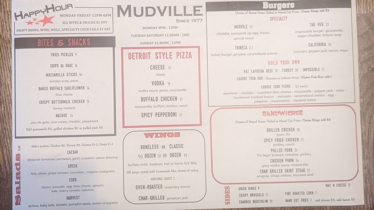 Menu Mudville-5