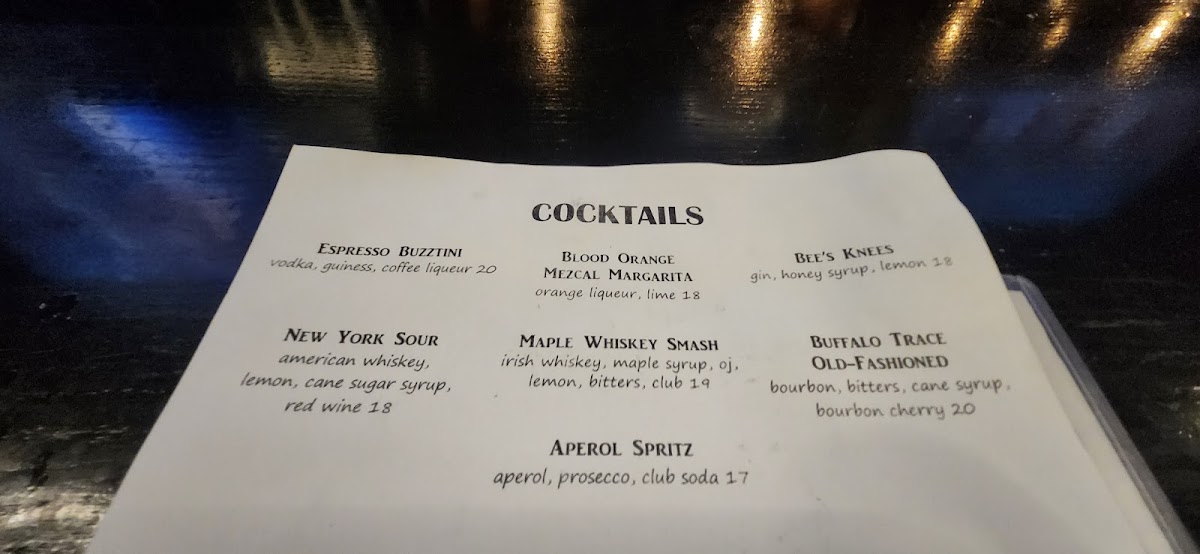 Menu Mudville-9