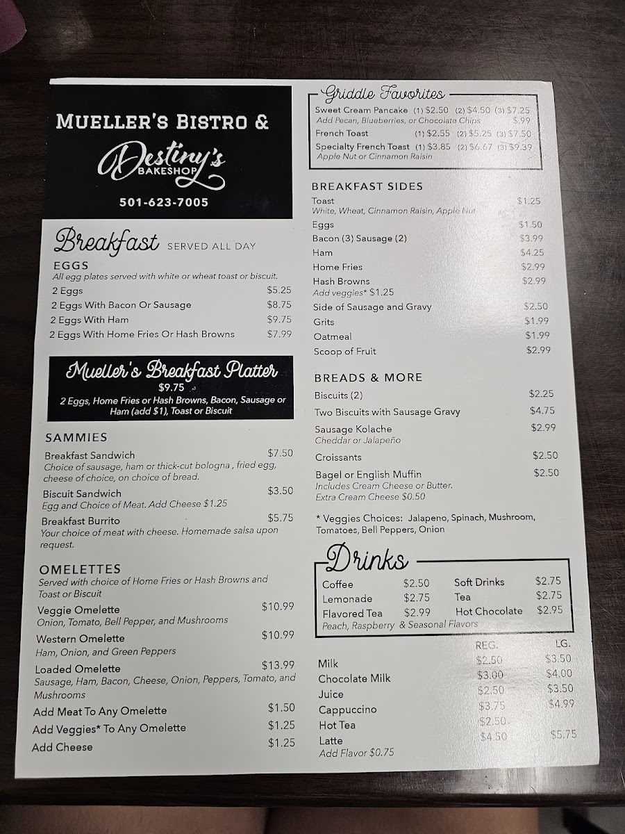 Menu Mueller's Bistro & Bakery-10