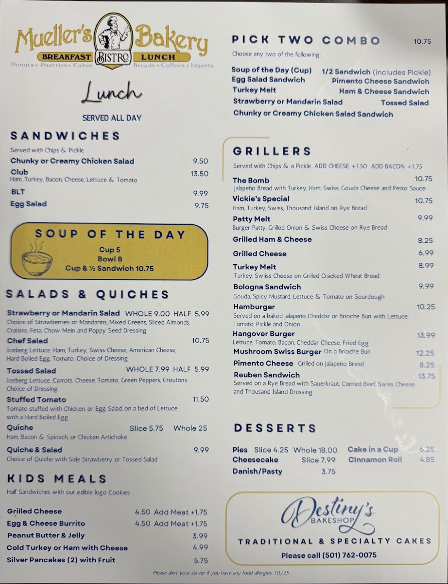 Menu Mueller's Bistro & Bakery-4