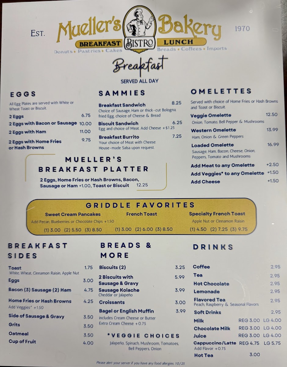 Menu Mueller's Bistro & Bakery-5
