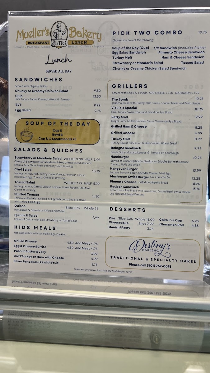 Menu Mueller's Bistro & Bakery-7