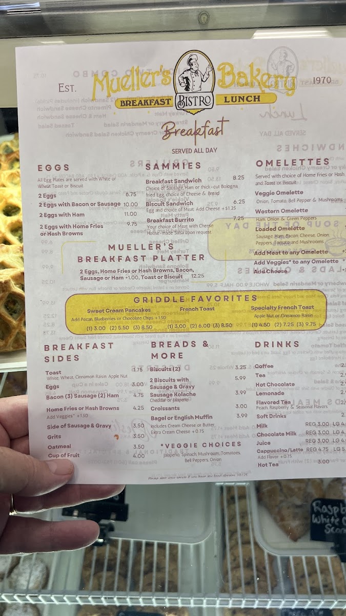 Menu Mueller's Bistro & Bakery-9