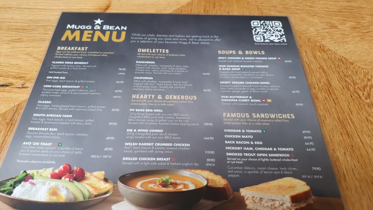 Menu Mugg & Bean Broadacres-1