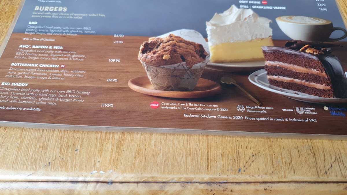 Menu Mugg & Bean Broadacres-3
