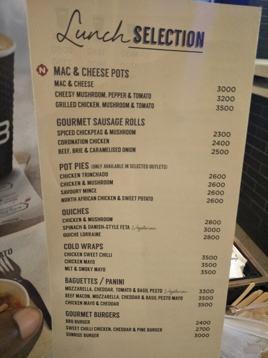 Menu Mugg & Bean On The Move-5