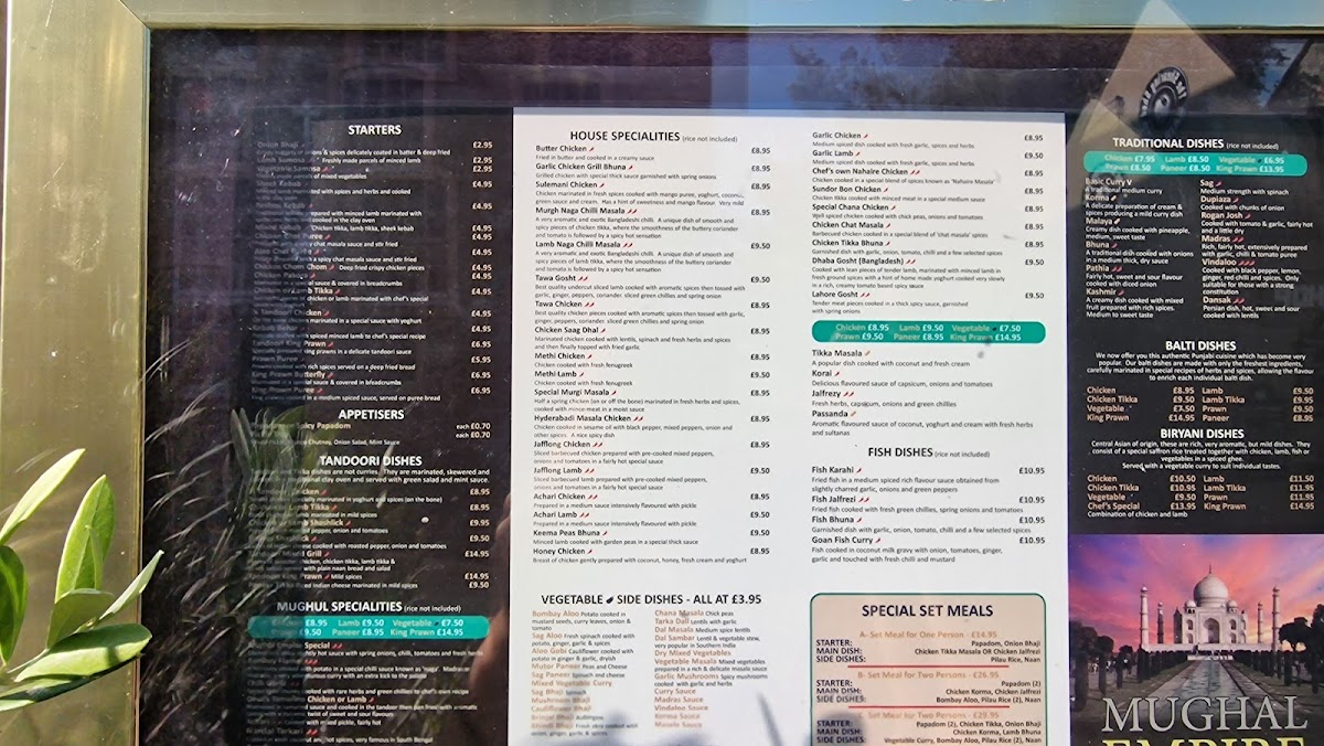 Menu Mughal Empire-1