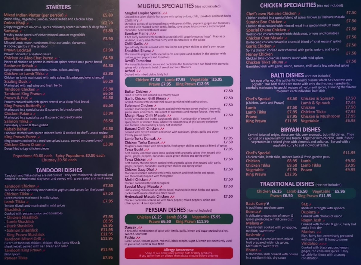 Menu Mughal Empire-3