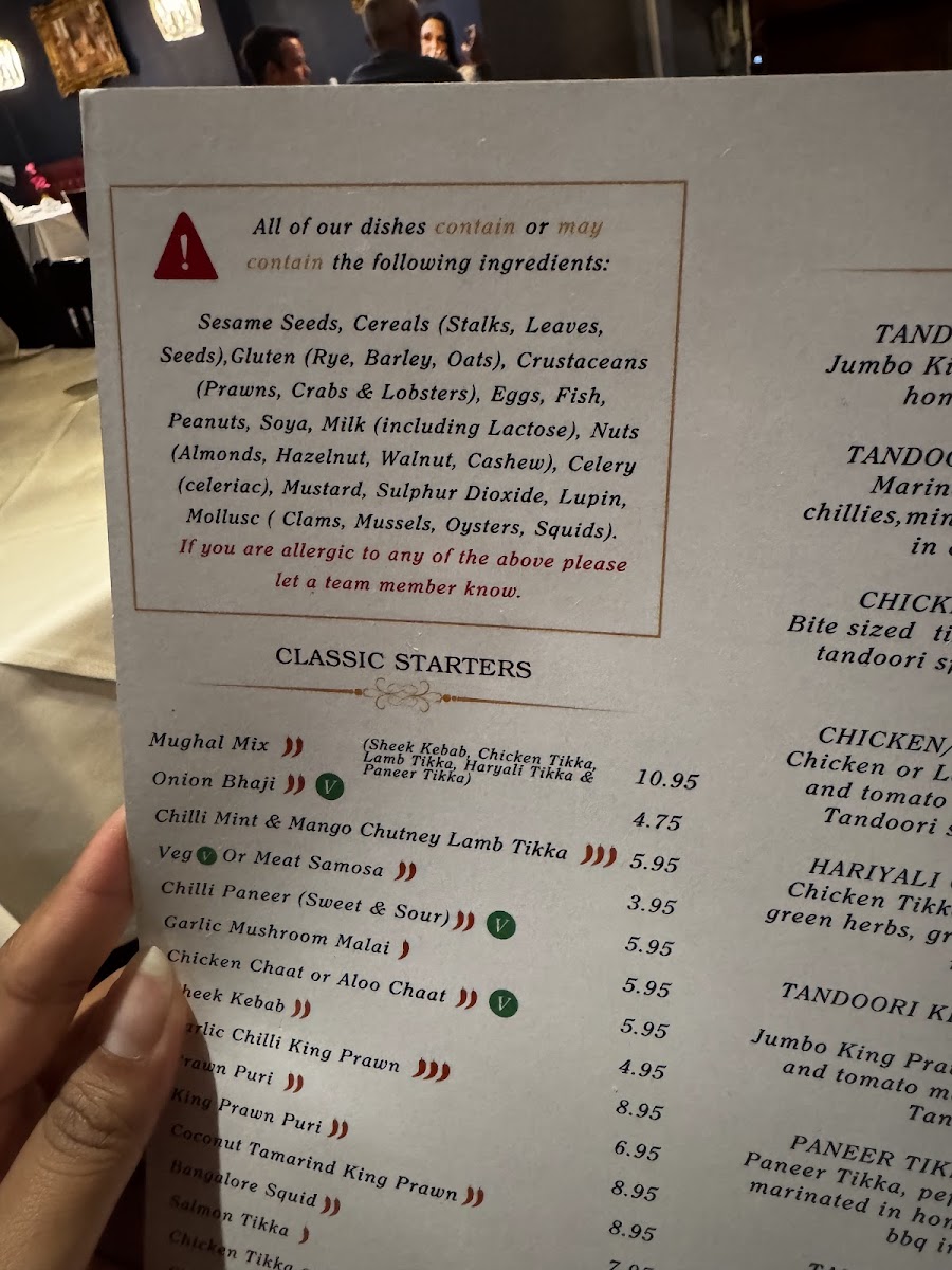 Menu Mughal Palace-2