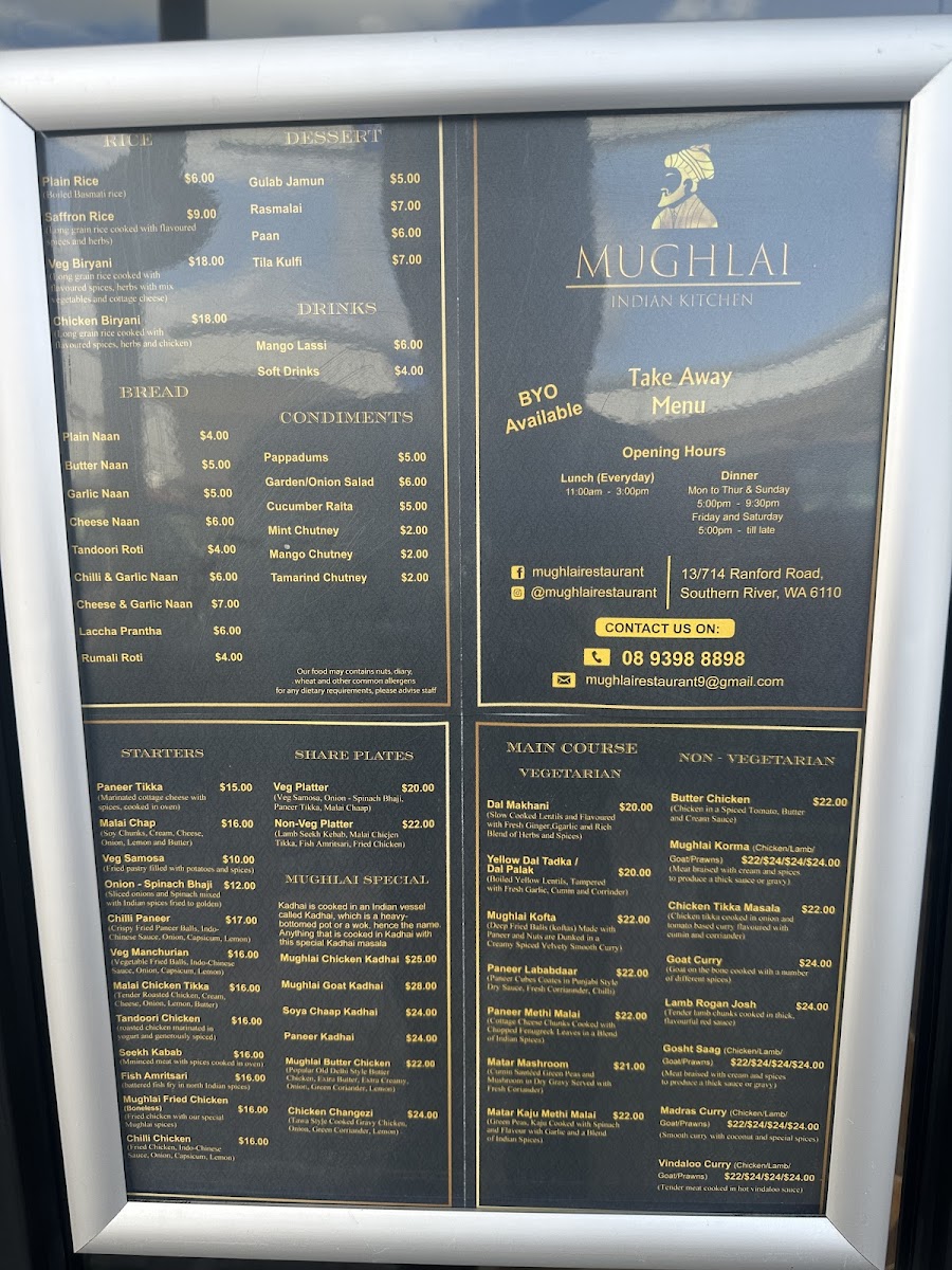 Menu Mughlai Restaurant-1