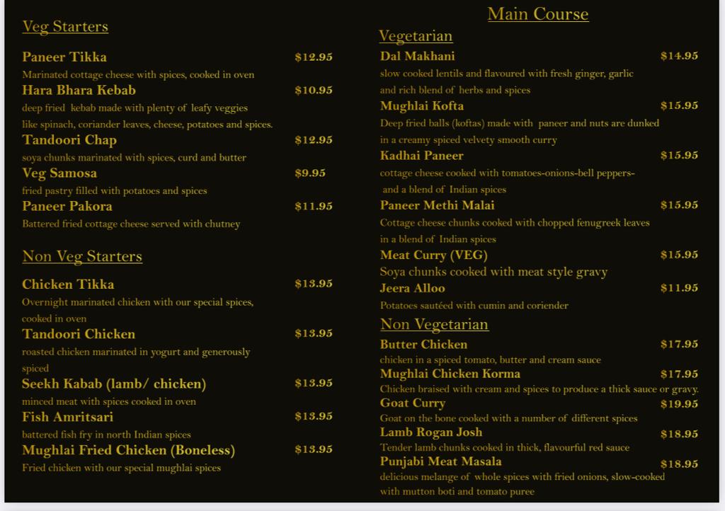 Menu Mughlai Restaurant-8