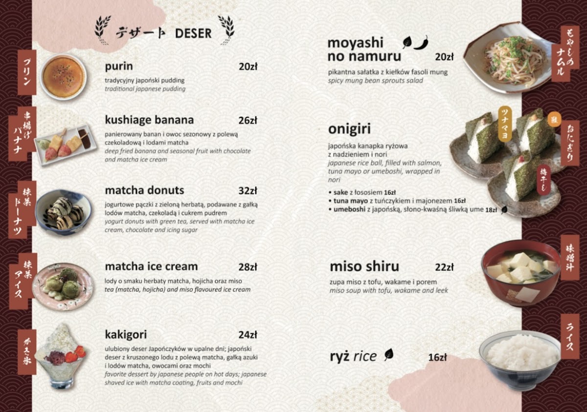 Menu Mugi Izakaya, Japońska Restauracja Warszawa-5