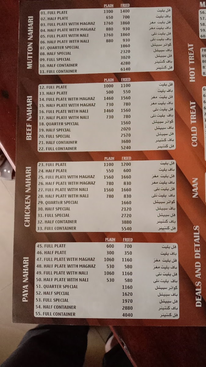 Menu Muhammadi Nahari House-4